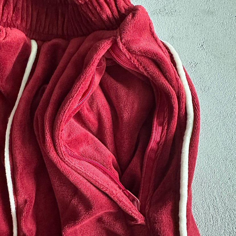 Corteiz VVS Velour Kırmızı Eşofman Altı - Görsel 4