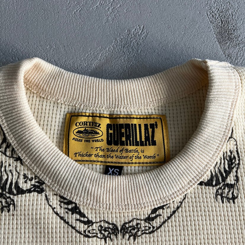 Corteiz Twin Tigers Waffle Longsleeve Tshirt - Görsel 3