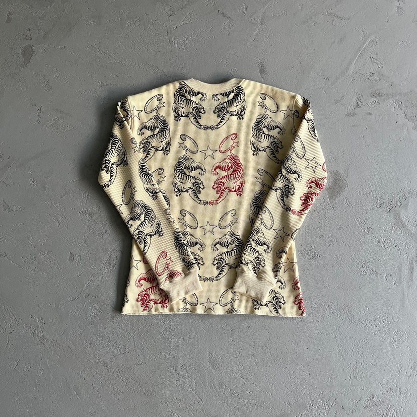 Corteiz Twin Tigers Waffle Longsleeve Tshirt - Görsel 2