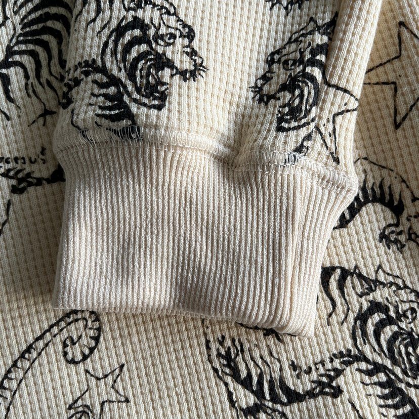 Corteiz Twin Tigers Waffle Longsleeve Tshirt - Görsel 5