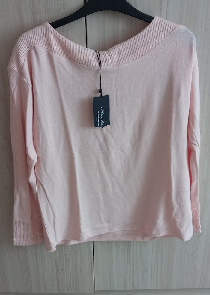 Mavi jeans kazak - Görsel 2