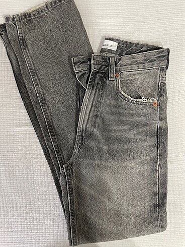 Zara gri straight jean