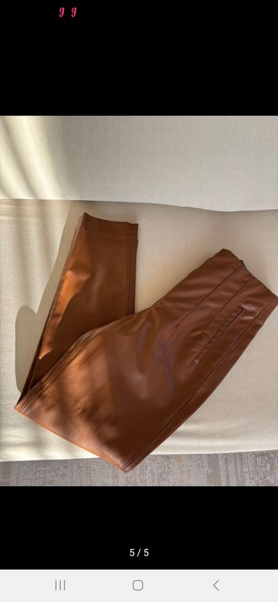 zara deri pantolon - Görsel 5
