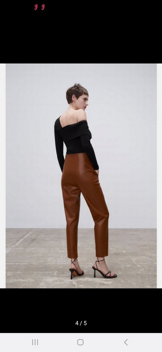 zara deri pantolon - Görsel 4