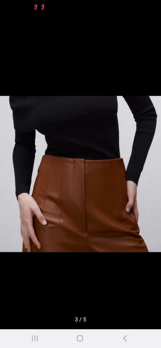 zara deri pantolon - Görsel 3