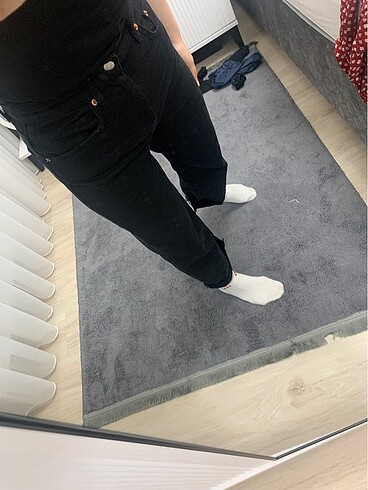 xs Beden siyah Renk Pull and Bear straight fit pantolon