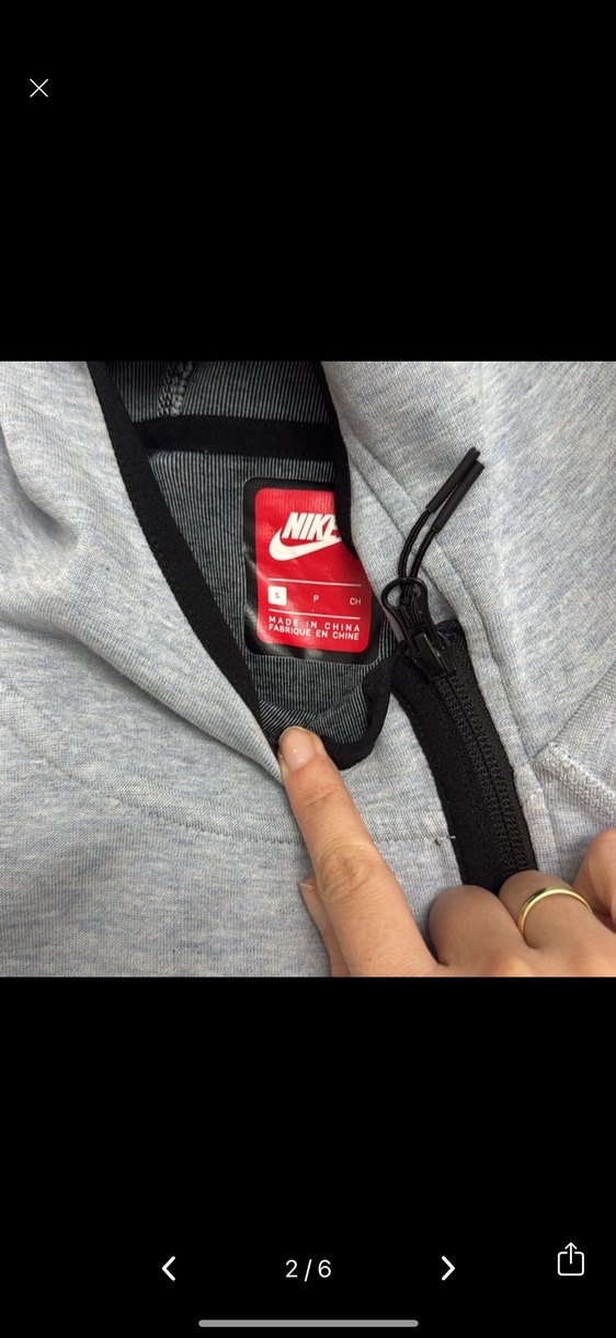 Nike Gri Kapüşonlu Fermuarlı Sweatshirt - Görsel 5