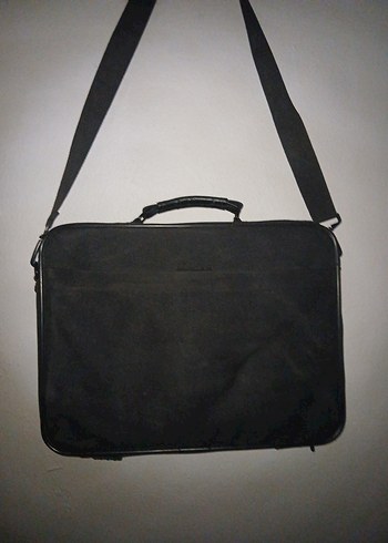 Siyah Deri Kadın Laptop Çantası - Görsel 4