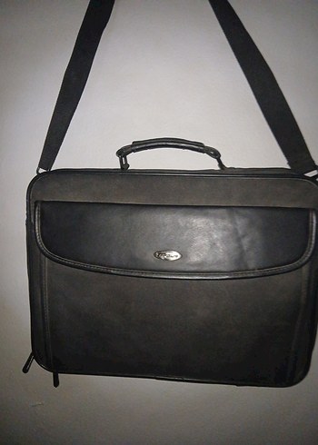 Siyah Deri Kadın Laptop Çantası - Görsel 3