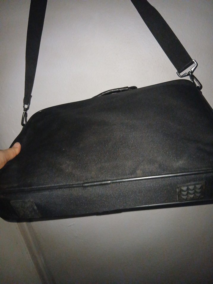 Siyah Deri Kadın Laptop Çantası - Görsel 5