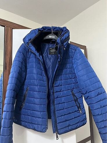 lacivert şişme mont
