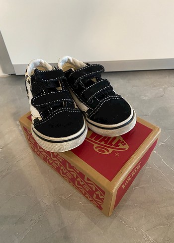 Vans Vans Erkek Çocuk Siyah Kareli Spor Ayakkabı