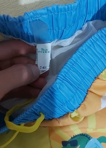 8 Yaş Beden Renkli Bağcıklı Erkek Çocuk Şortu 7-8yaş