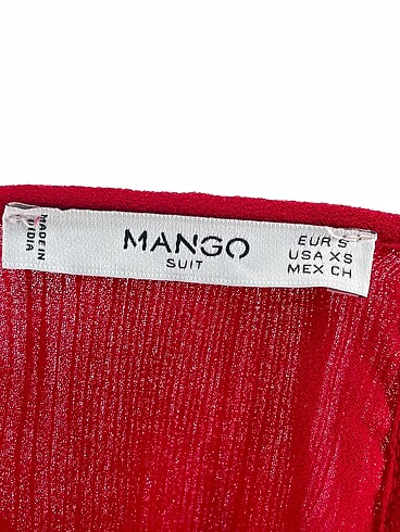 s Beden kırmızı Renk Mango Bluz %70 İndirimli.