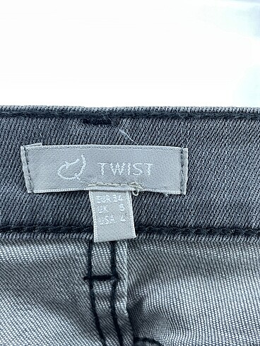 34 Beden gri Renk Twist Jean / Kot %70 İndirimli.