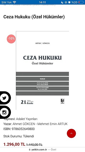 Ceza hukuku özel hükümler