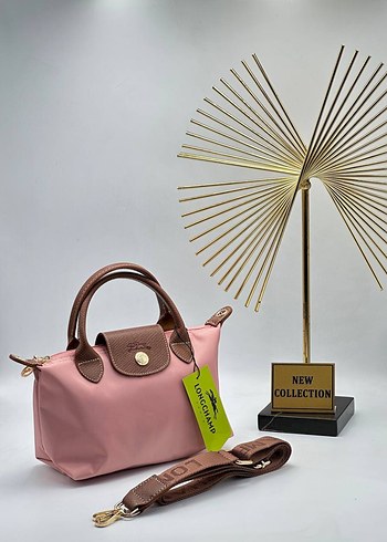 Longchamp Longchamp Siyah Deri Çapraz Çanta Püsküllü