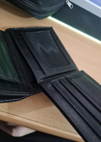 Siyah Erkek Deri Cüzdan Tergan - Görsel 3