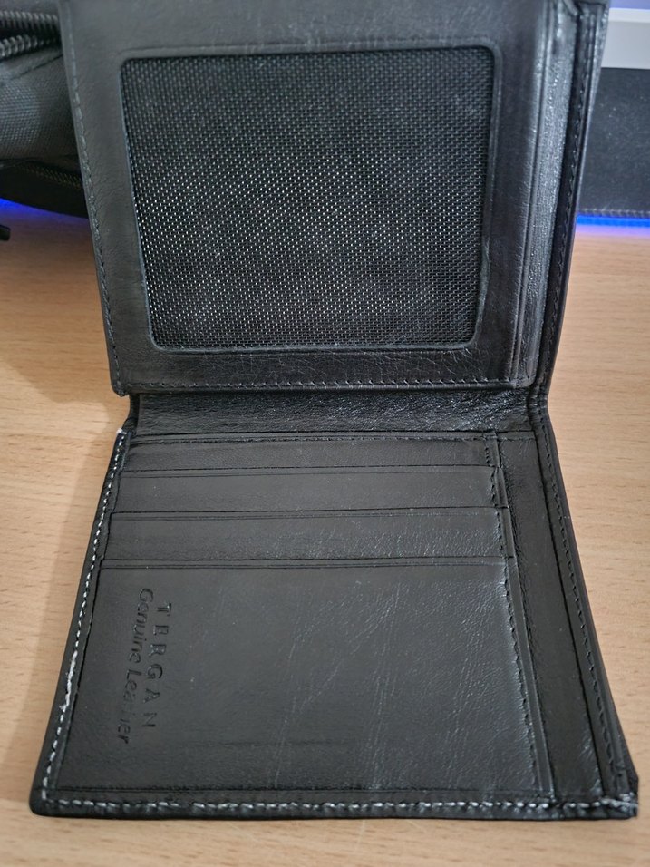 Siyah Erkek Deri Cüzdan Tergan - Görsel 4