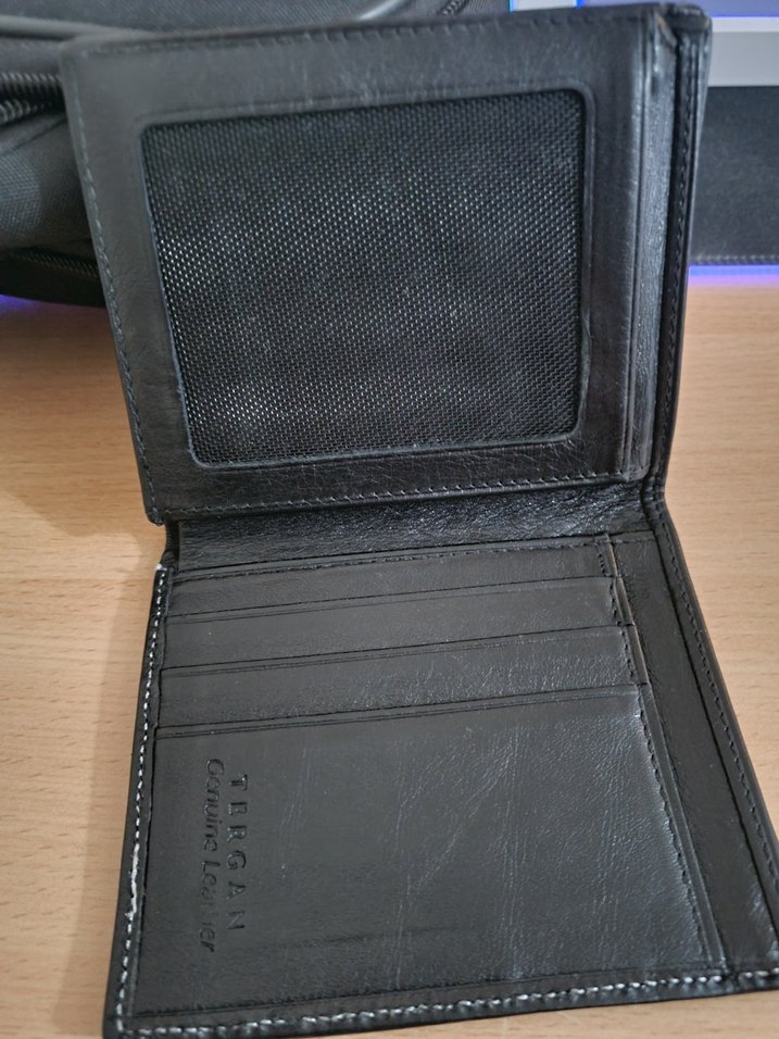 Siyah Erkek Deri Cüzdan Tergan - Görsel 2