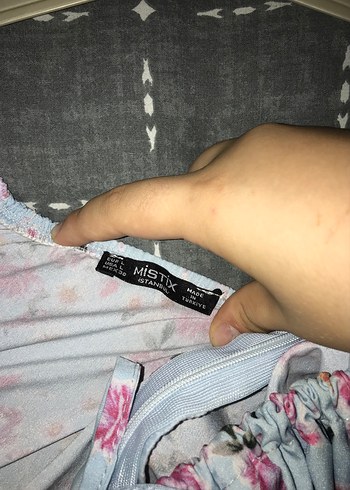 l Beden mavi Renk Mavi Uzun Bohem Kısa Kollu Elbise