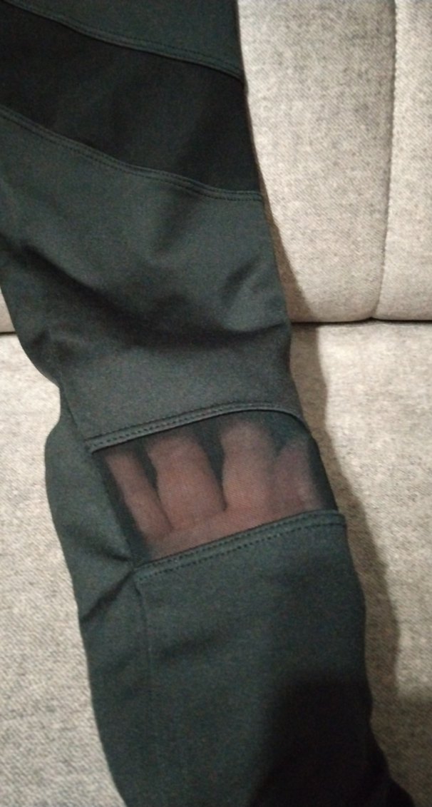 Siyah Elastik Kadın Spor Tayt - Görsel 3