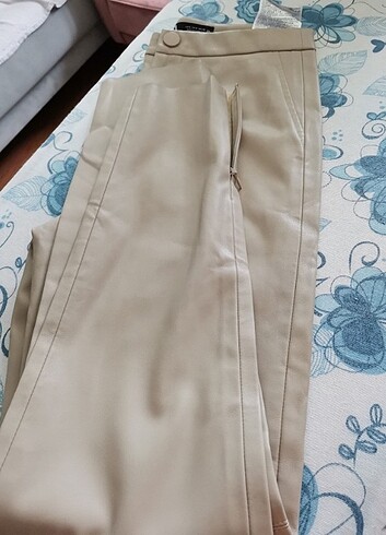 Zara Zara Deri Pantolon 36 /S