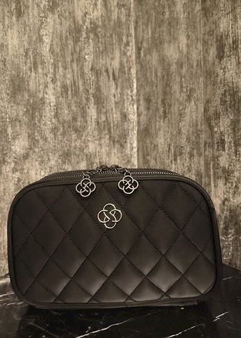 Kemerli siyah Kadın Omuz Çantası - Görsel 2