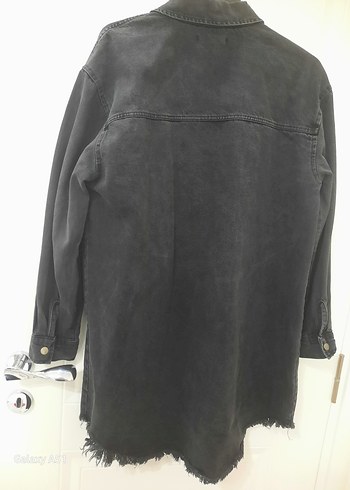38 Beden siyah Renk Trendyol kadın oversize denim gömlek elbise