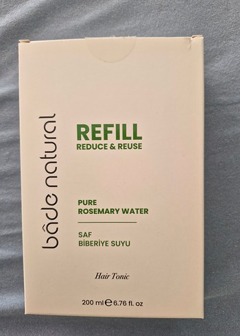Bade Natural Saf Biberiye Suyu Saç Toniği Refill 200 Ml