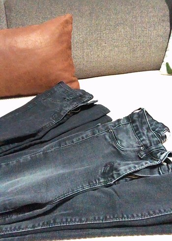 xs Beden gri Renk Kot pantalon