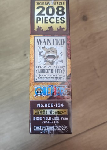 Beden Monkey D. Luffy Wanted Posteri Puzzle