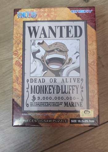 Monkey D. Luffy Wanted Posteri Puzzle