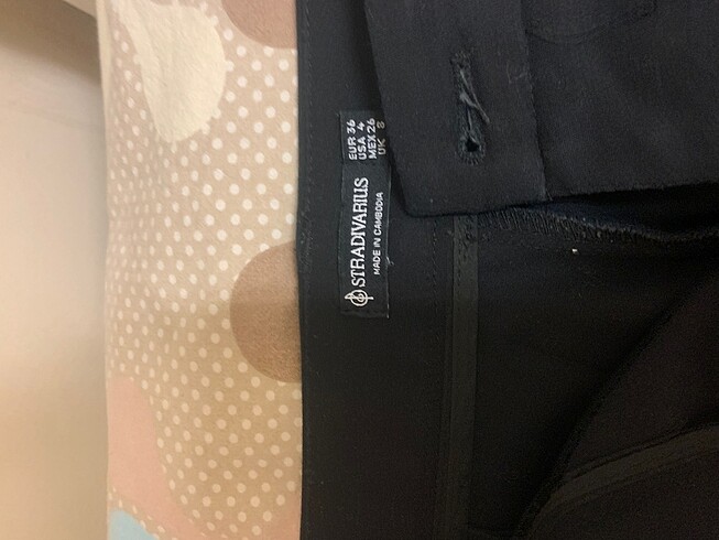 Stradivarius siyah kumaş pantolon