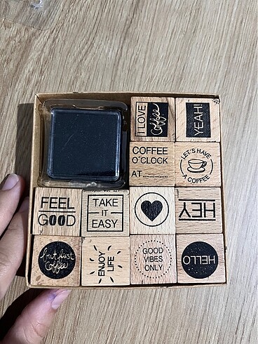 Ahşap stamp seti