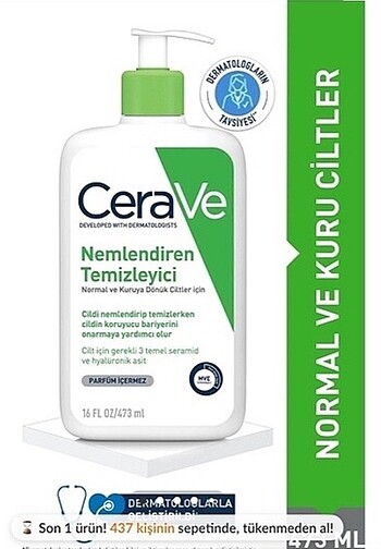 CERAVE YÜZ TEMİZLEME JELİ