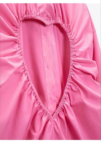 Zara Zara Pembe Düğmeli Kadın Gömlek
