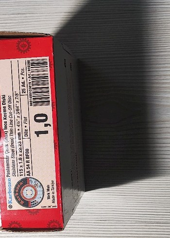 Karbosan Paslanmaz Inox Kesme Taşı 25 adet - Görsel 2