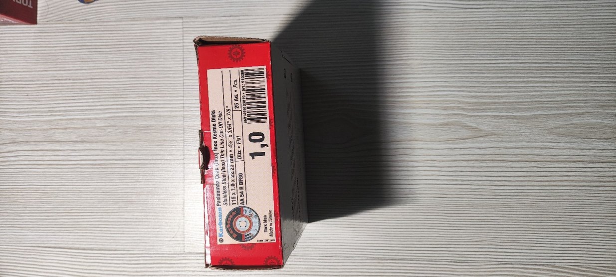 Karbosan Paslanmaz Inox Kesme Taşı 25 adet - Görsel 2