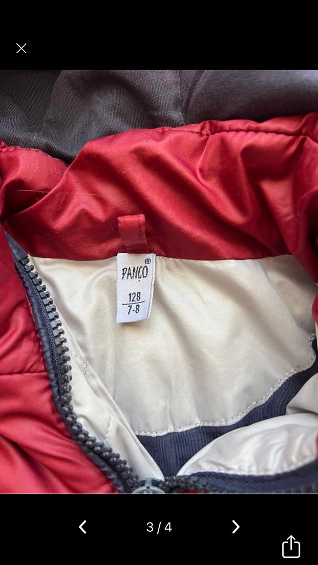 Kız Erkek farketmez bordo çocuk montu - Görsel 3