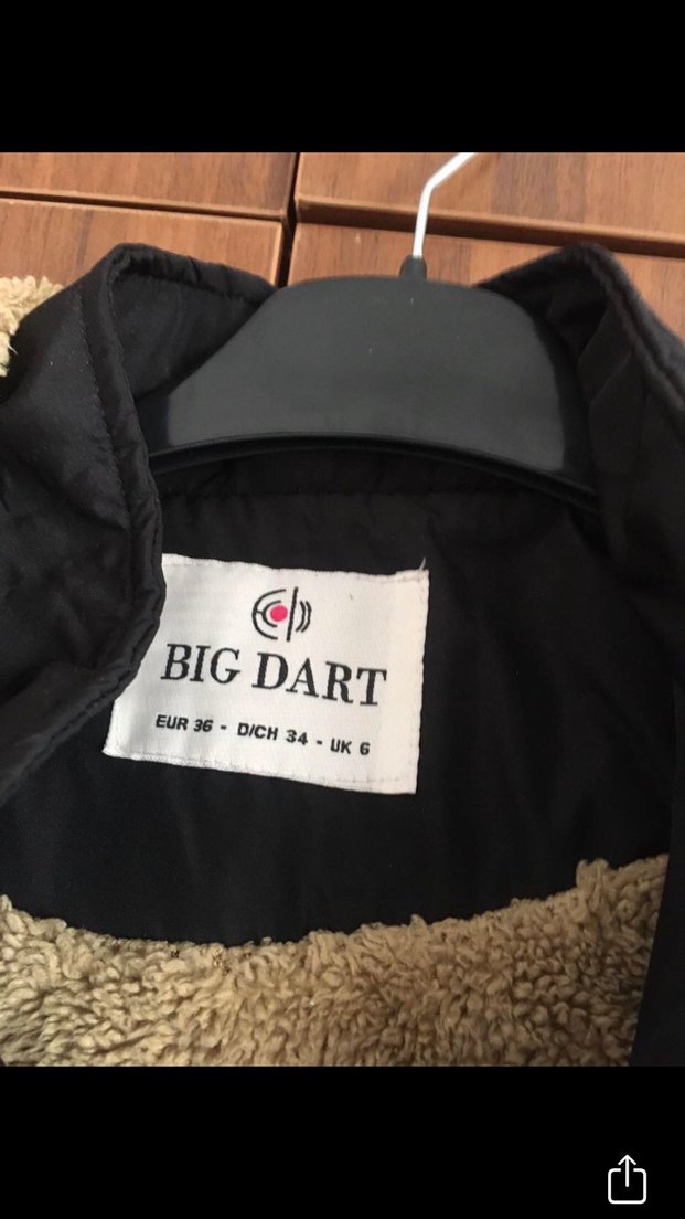 Kürklü Siyah Kadın Uzun Mont - Görsel 2