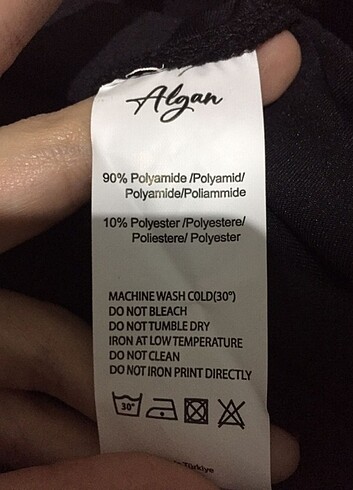 s Beden siyah Renk Algan Textile Esnek Toparlayici Tayt