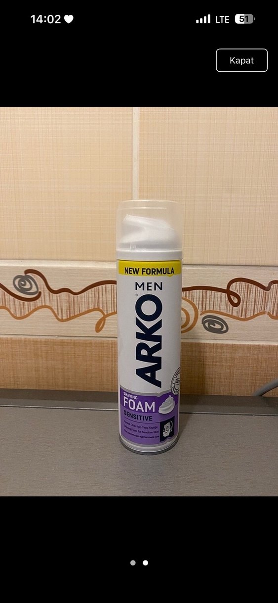 Arko Men Hassas Tıraş Köpüğü Yeni Formül - Görsel 2