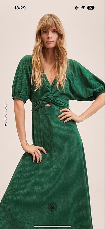 Mango Mango cut-out elbise