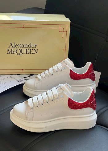 Alexander McQueen Beyaz Platform Spor Ayakkabı