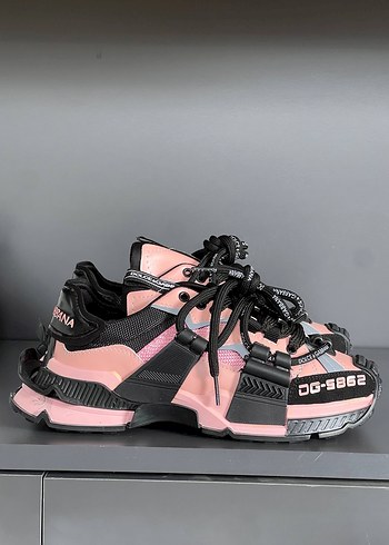 Dolce & Gabbana D&G Siyah Zebra Desenli Platform Spor Ayakkabı