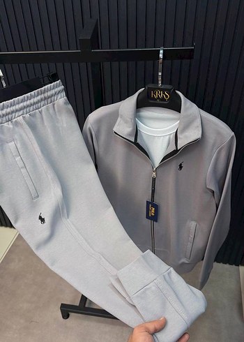 U.S Polo Assn. Kadın Gri Fermuarlı Eşofman Takımı