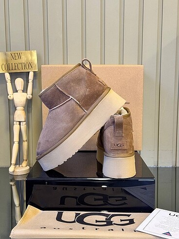 38 Beden ??UGG ?? 36/37/38/39/40/41 100%leather? Real fur ? Gerçek deri?