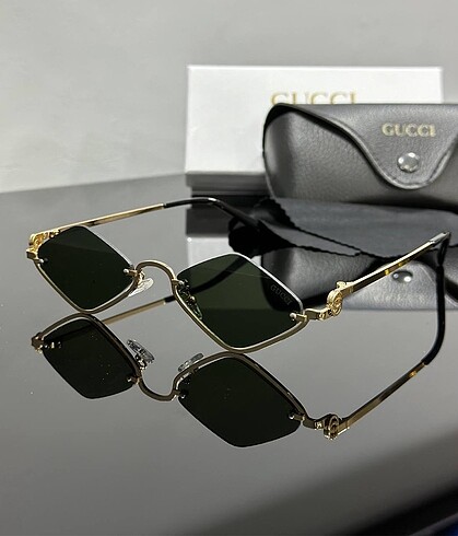 Gucci GUCCİ?? Ekartman 50-18-142 Sunglasses+Box+Case+Cleaning Cloth