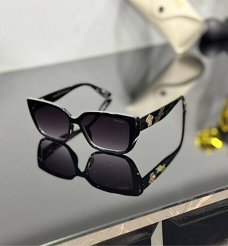 VERSACE ???? ???????? Ekartman 55????18-142 Sunglasses+Box+C